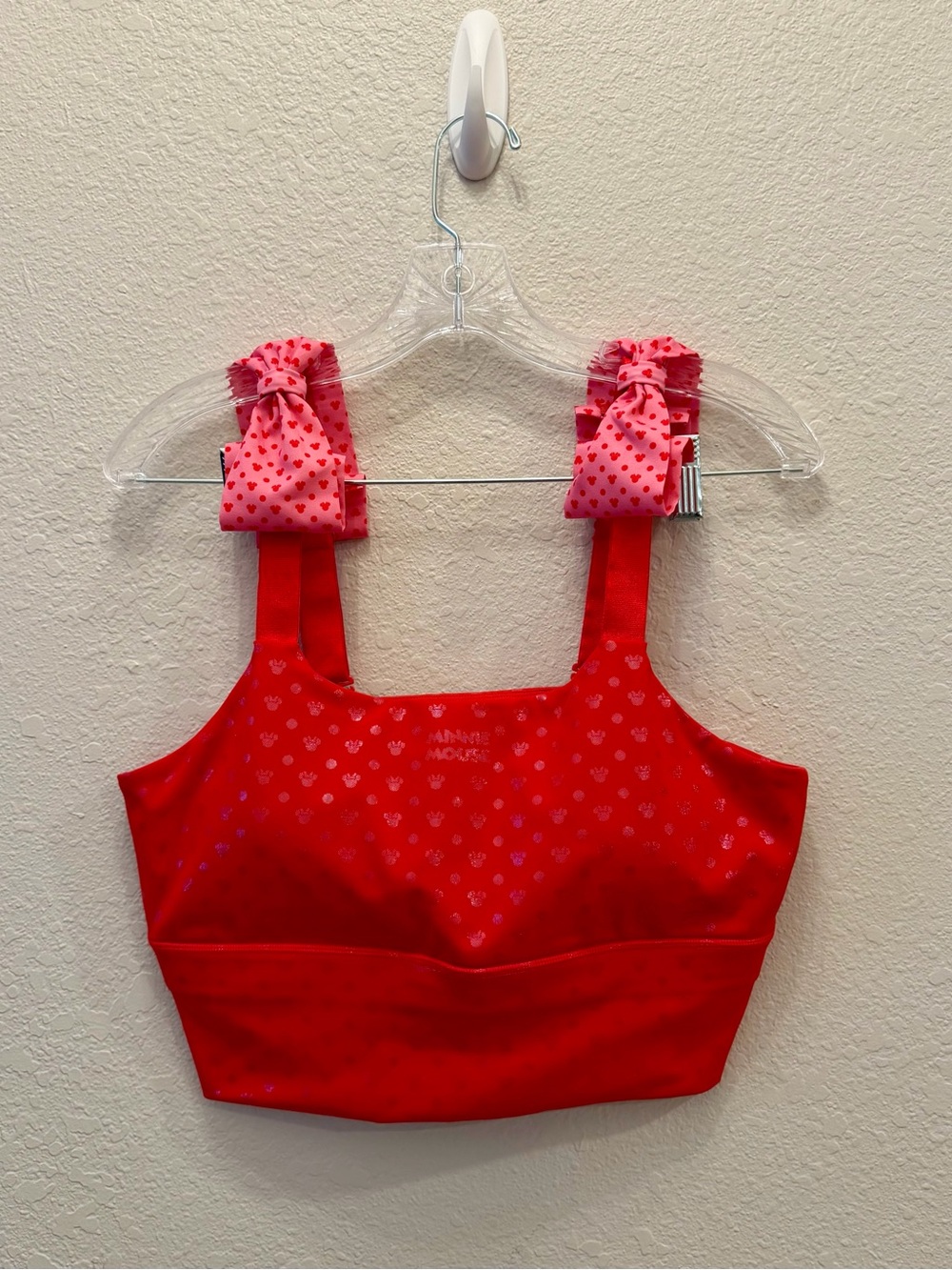 Crowned Athletics Disney Minnie Mouse Sports Bra XL EUC